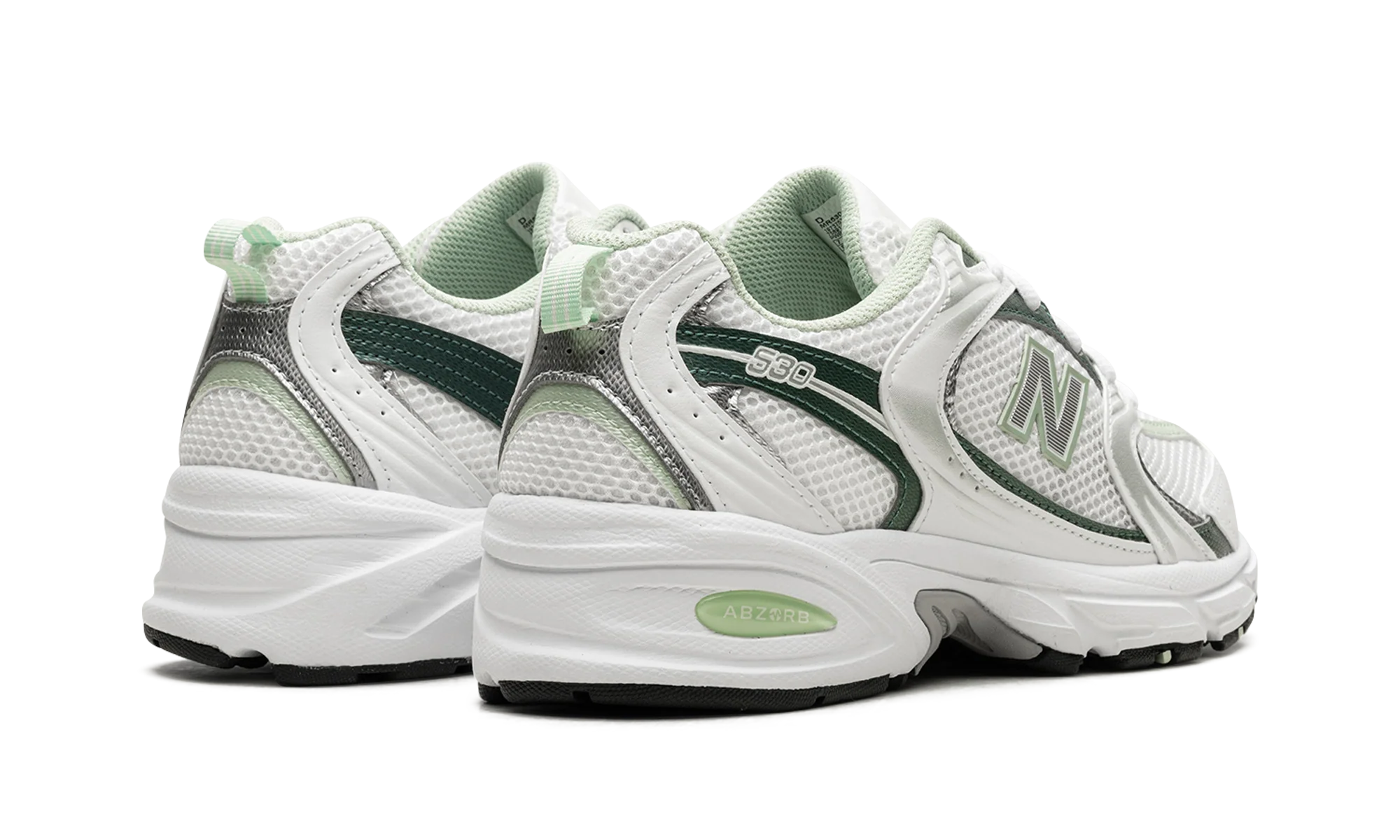 New Balance 530 White New Spruce - Image 3