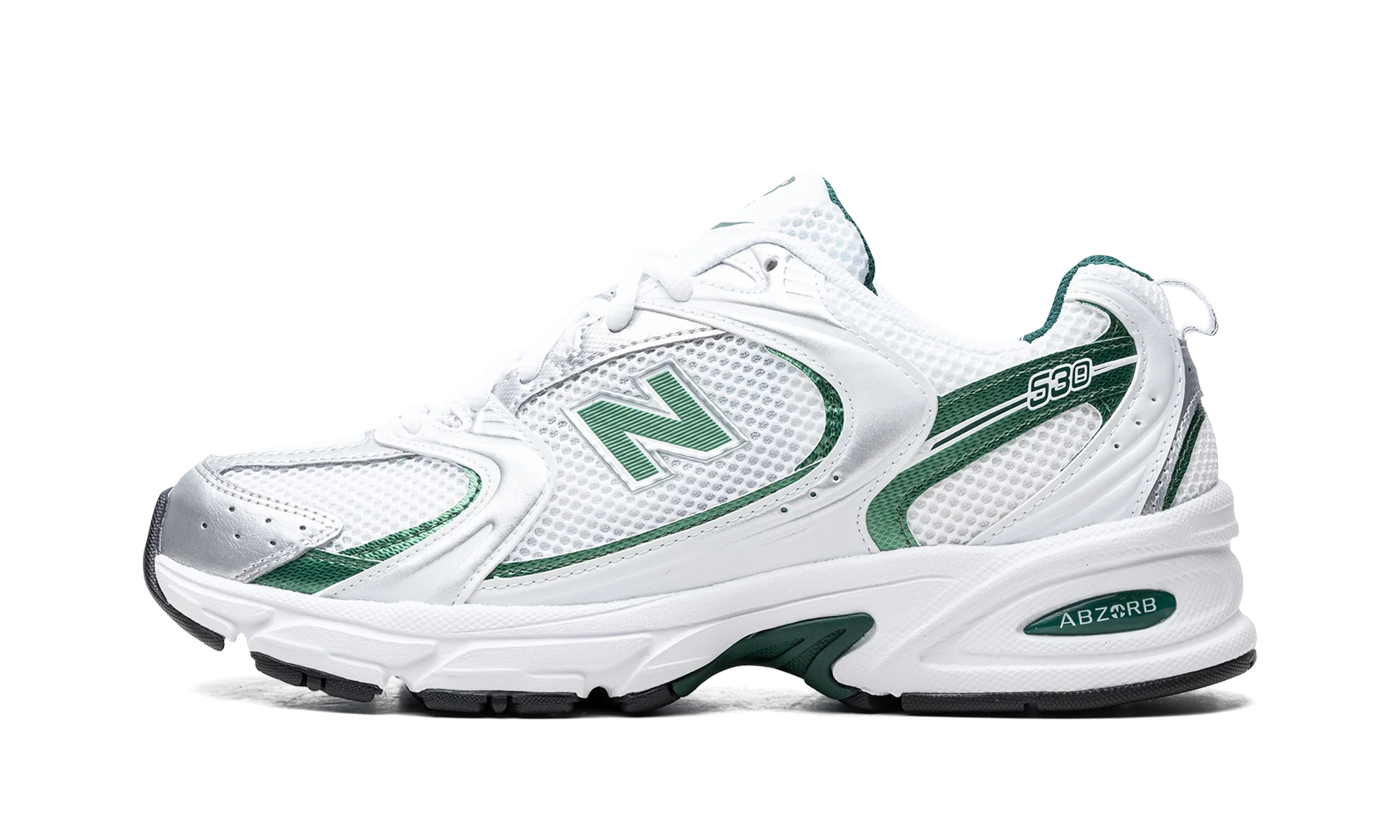 New Balance 530 White Nightwatch Green