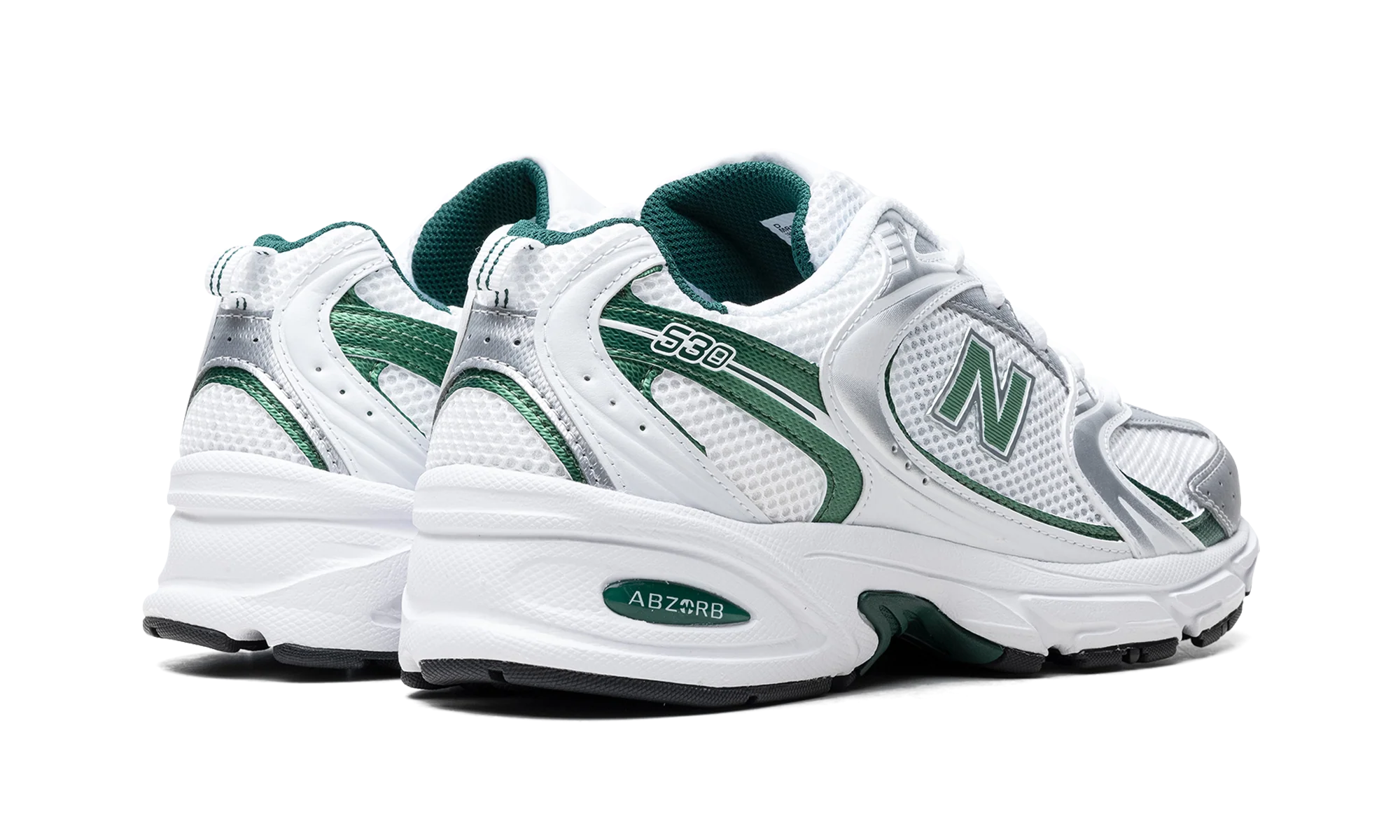 New Balance 530 White Nightwatch Green - Image 3