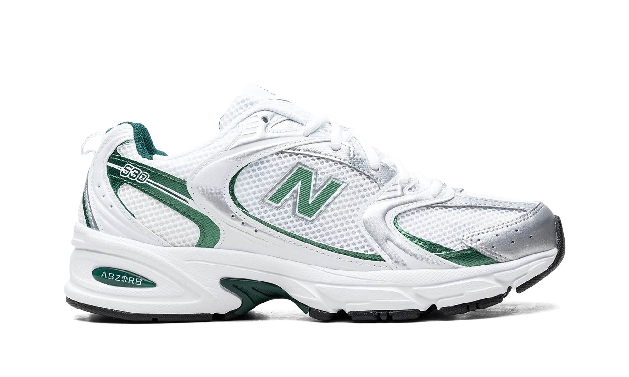 New Balance 530 White Nightwatch Green - Image 6