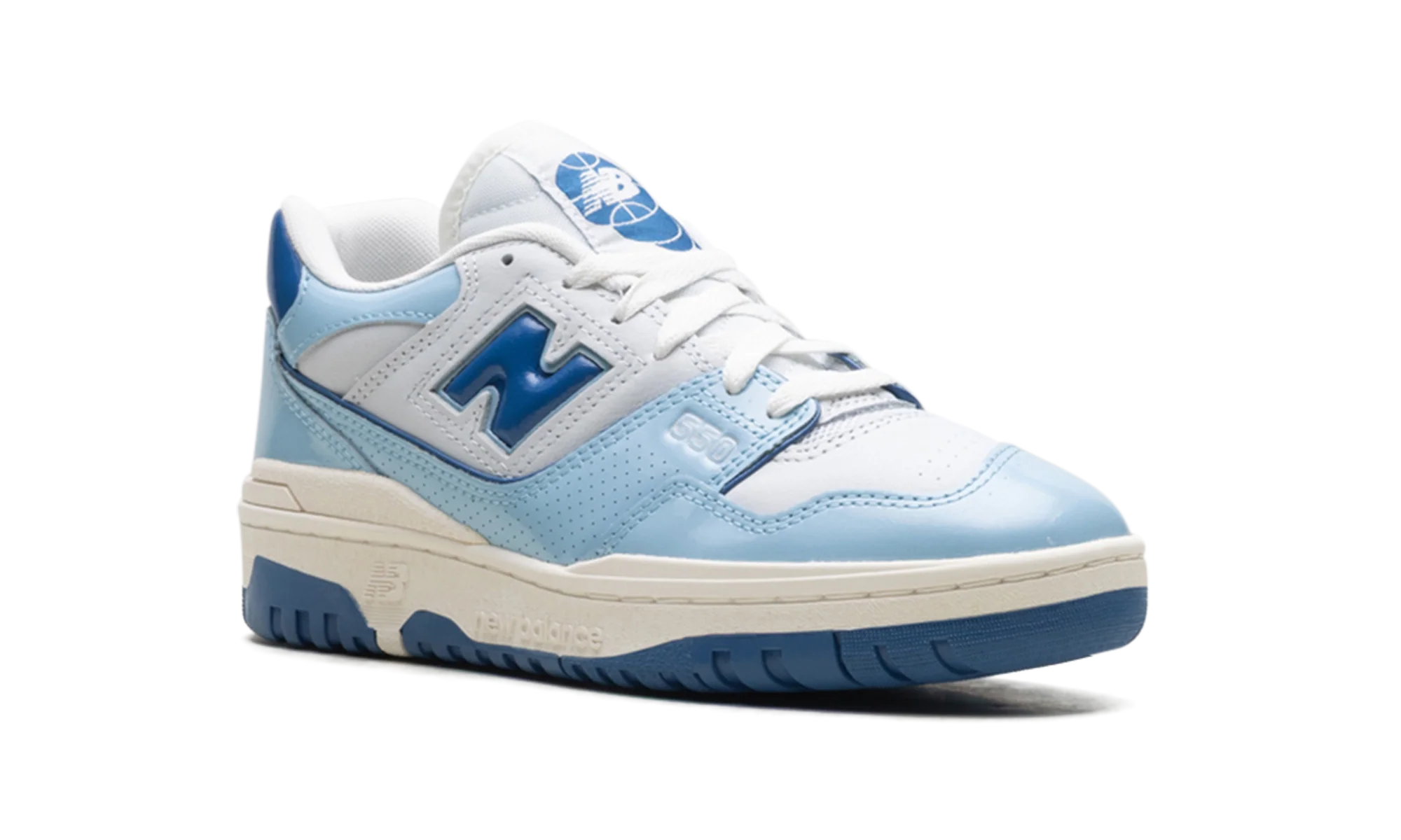 New Balance 550 Chrome Blue Patent - Image 7