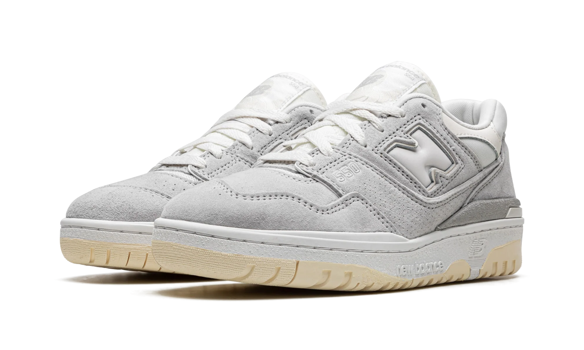 New Balance 550 Grey Suede - Image 2
