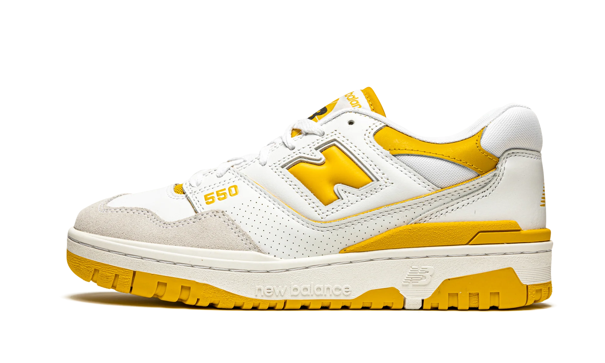 New Balance 550 Sea Salt Varsity Gold