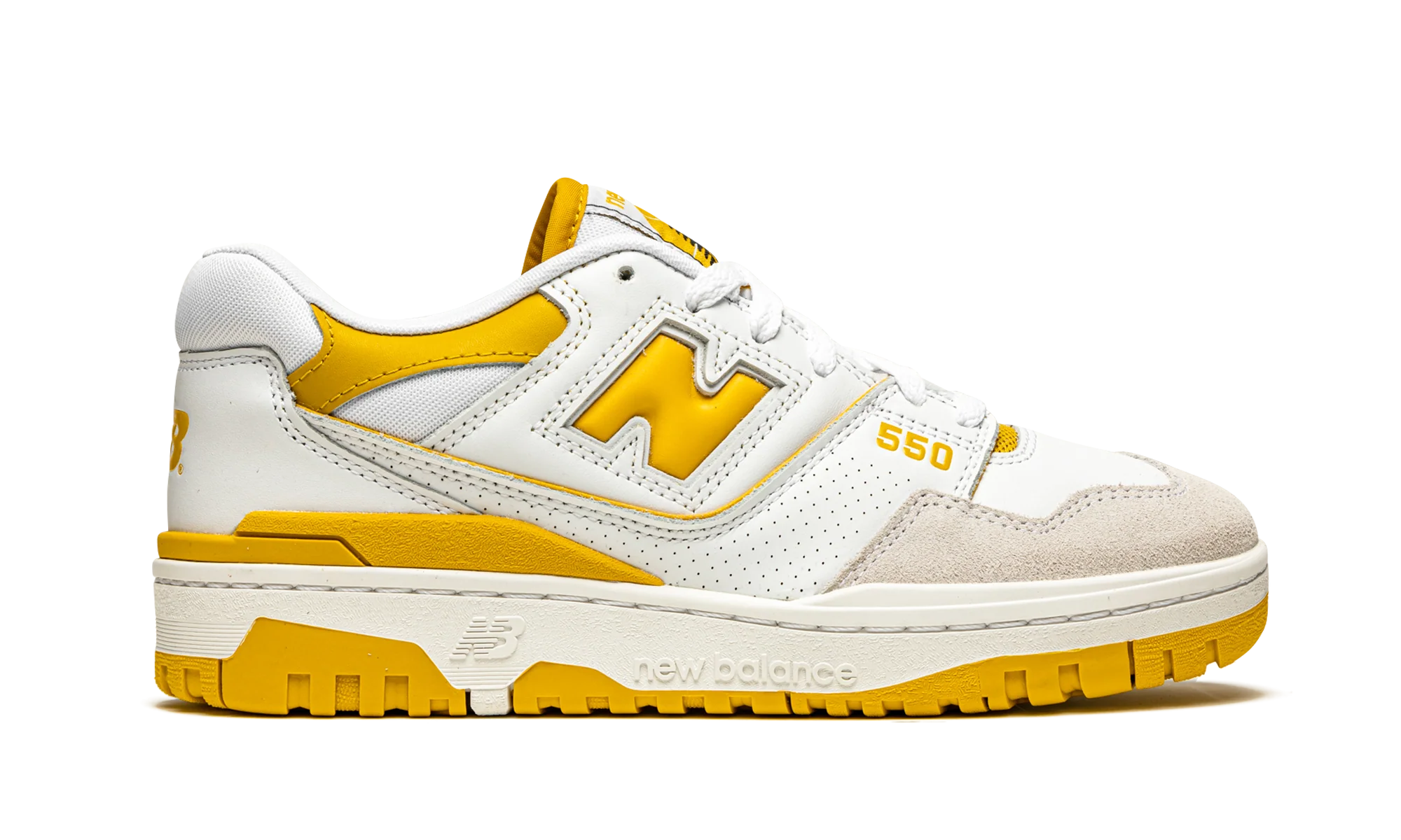 New Balance 550 Sea Salt Varsity Gold - Image 6