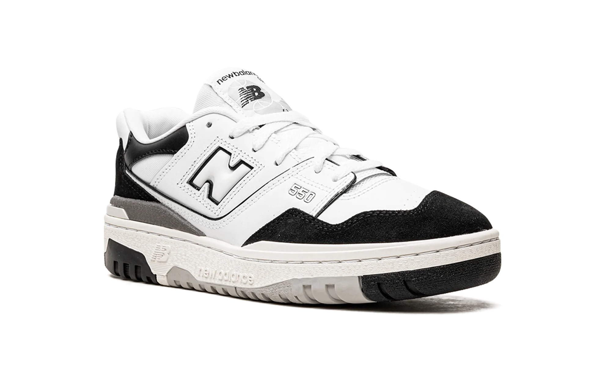 New Balance 550 White Black Rain Cloud - Image 7