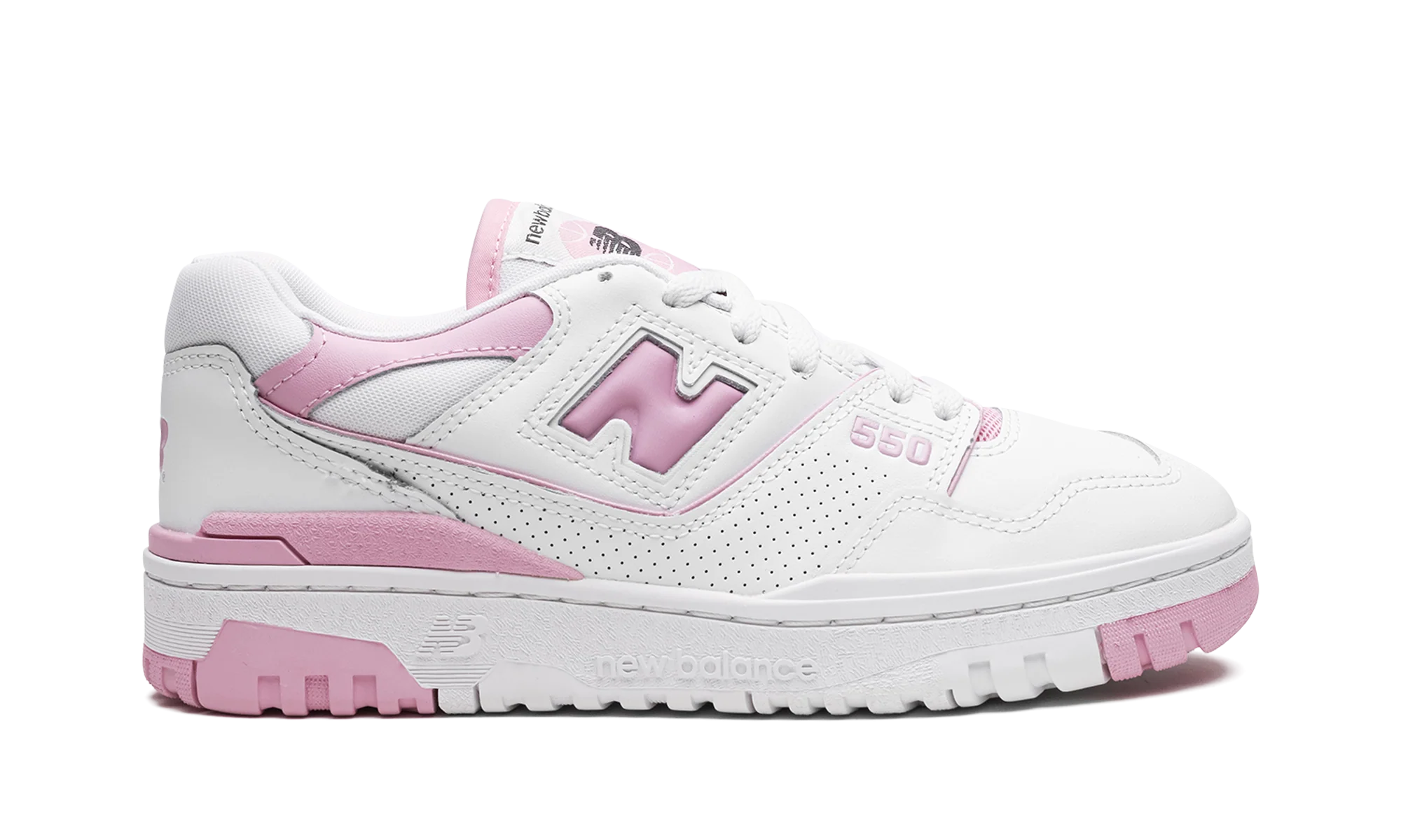 New Balance 550 White Bubblegum Pink - Image 6