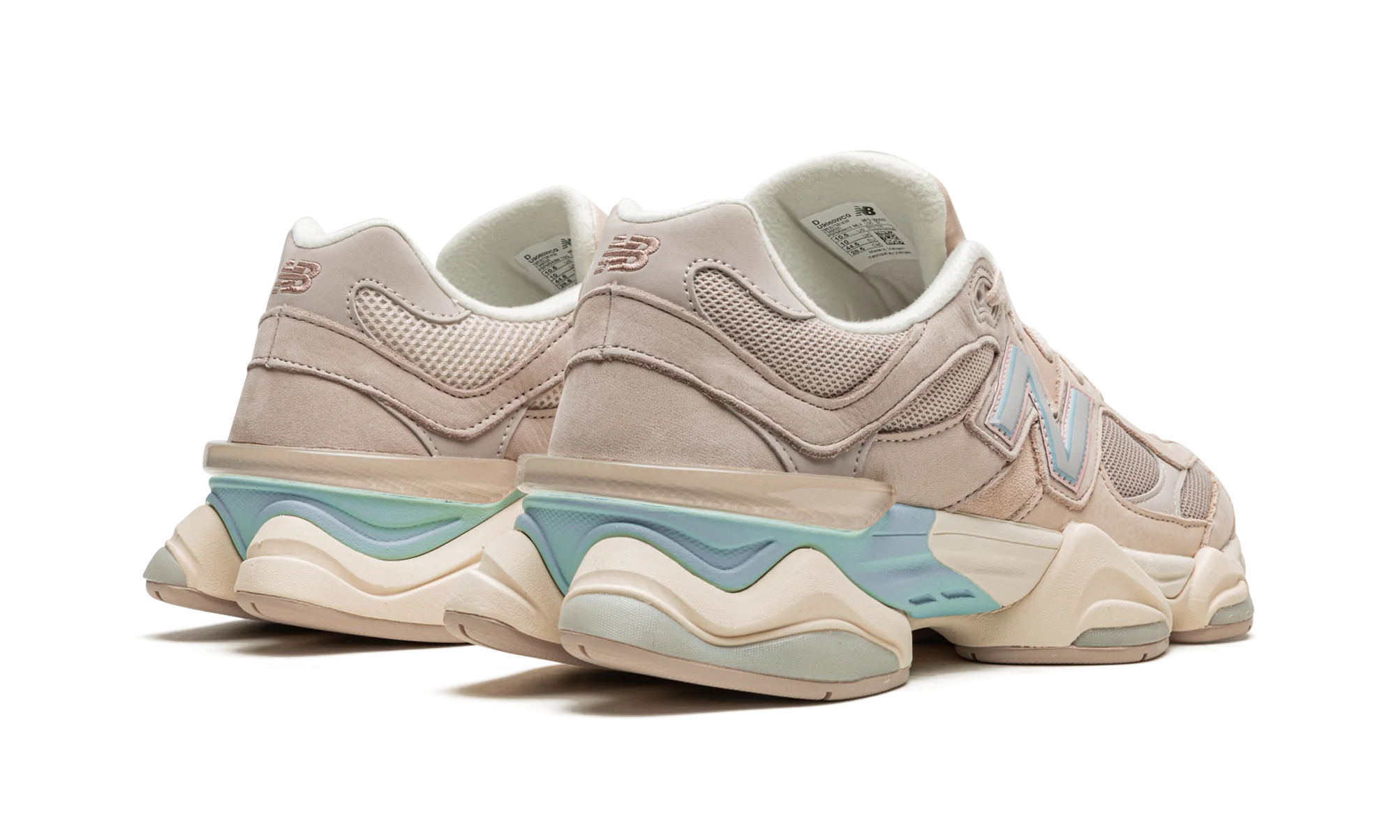 New Balance 9060 Ivory Cream Pink Sand - Image 3