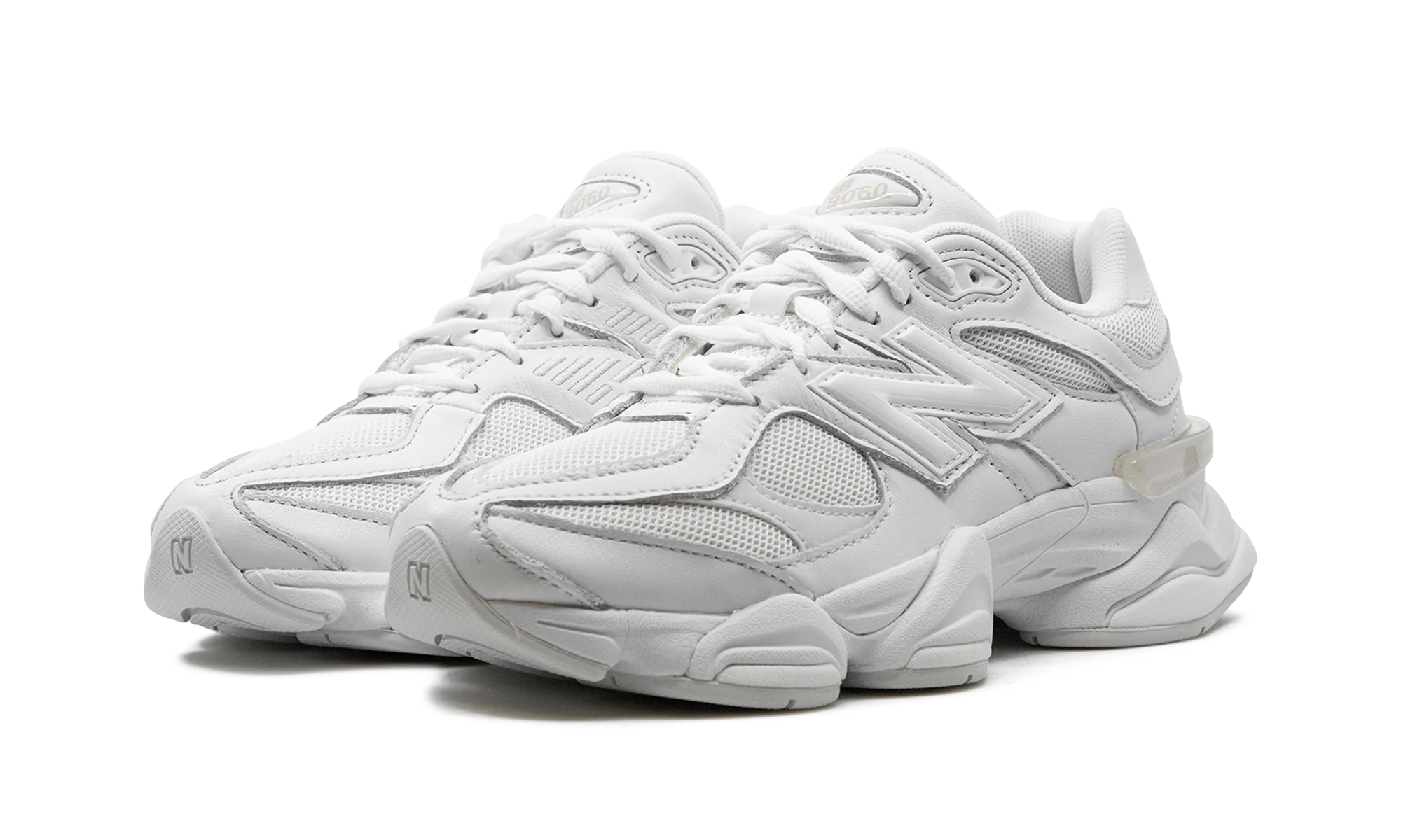 New Balance 9060 Triple White - Image 2