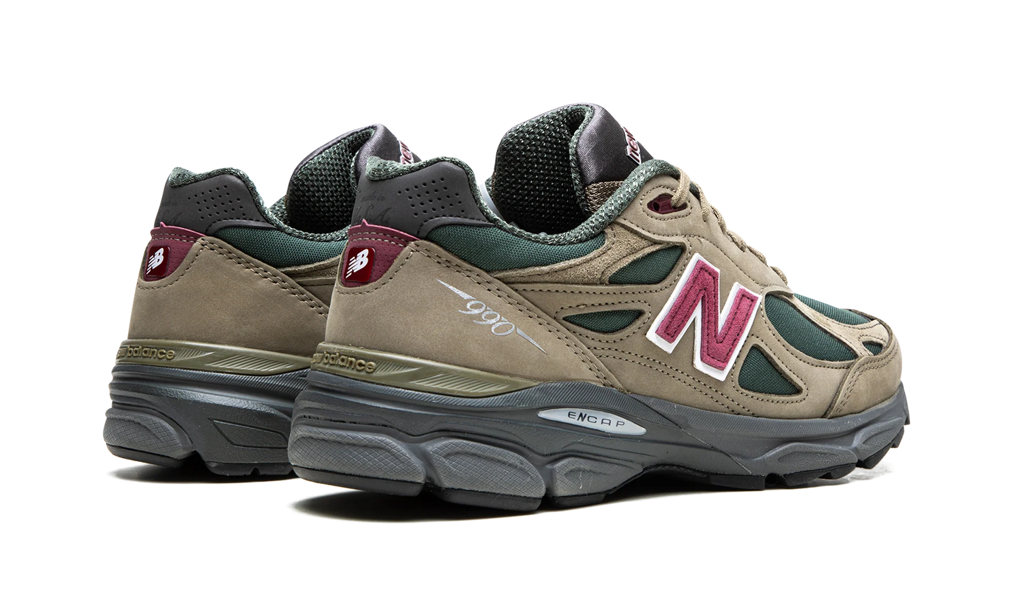 New Balance 990v3 MiUSA Teddy Santis Green Purple - Image 3