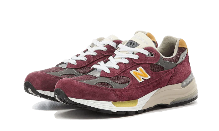 New Balance 992 Burgundy Gold - Image 2