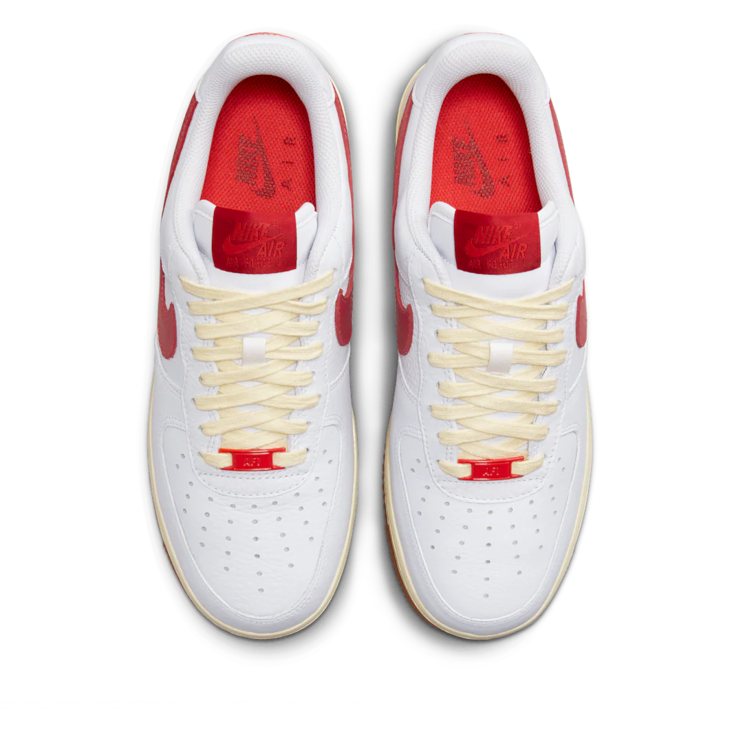 Nike Air Force 1 07 Summit White University Red - Image 3