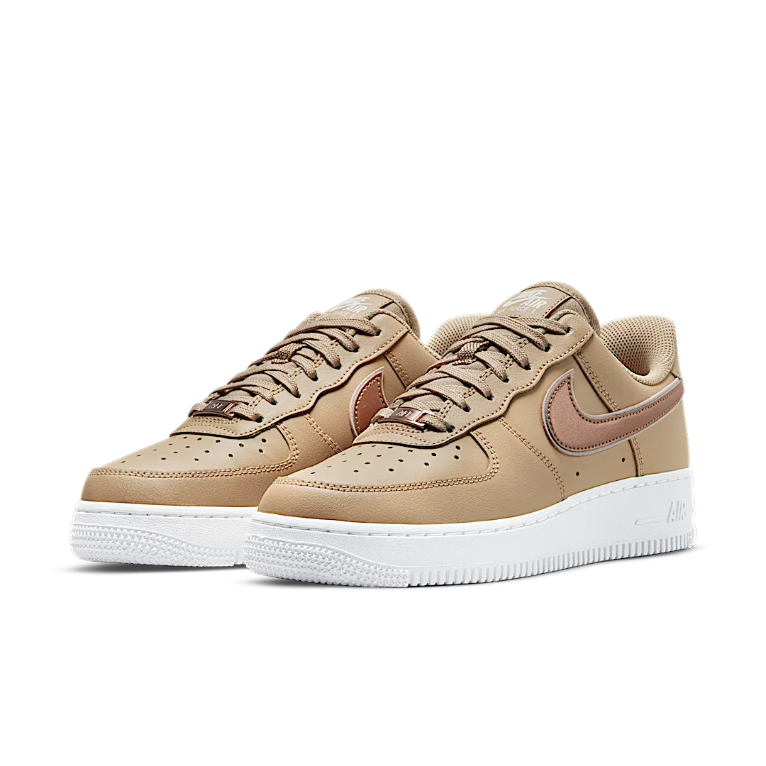 Nike Air Force 1 '07 Tan Metallic Rose Gold - Image 2