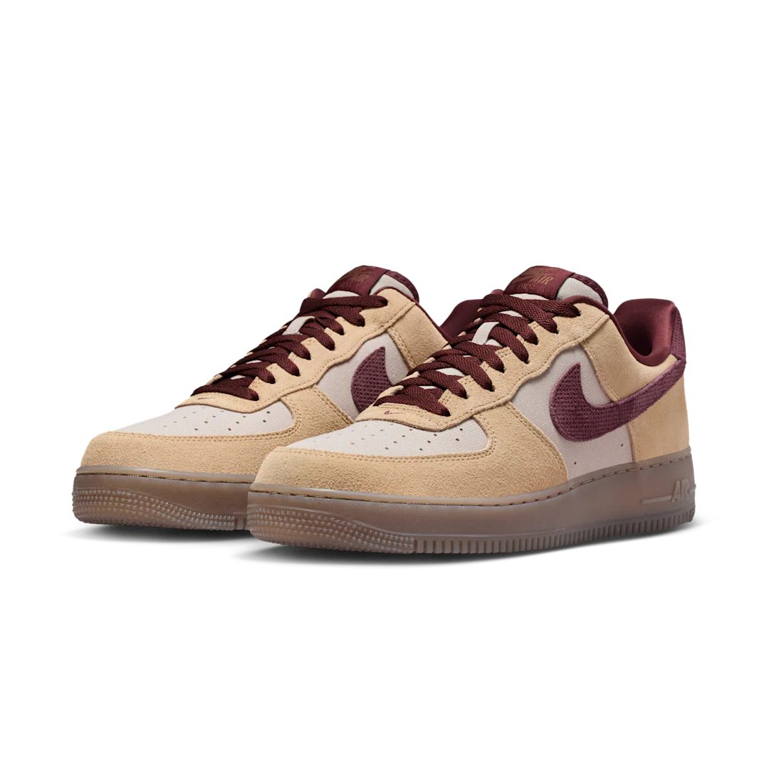 Nike Air Force 1 Low '07 Premium Linen Moon Particle Burgundy - Image 2