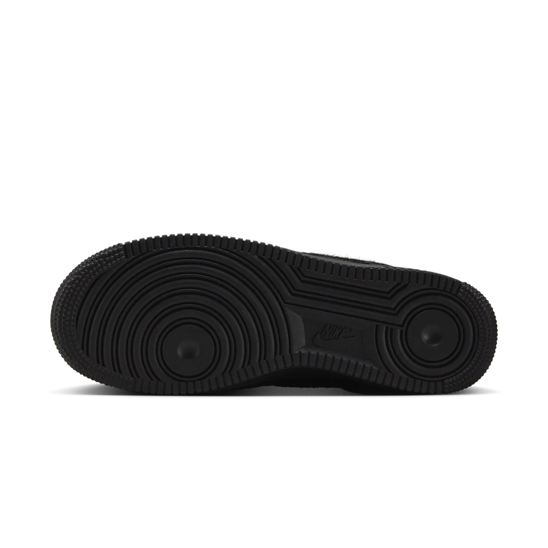 Nike Air Force 1 Low '07 Triple Black Pony Hair - Image 4