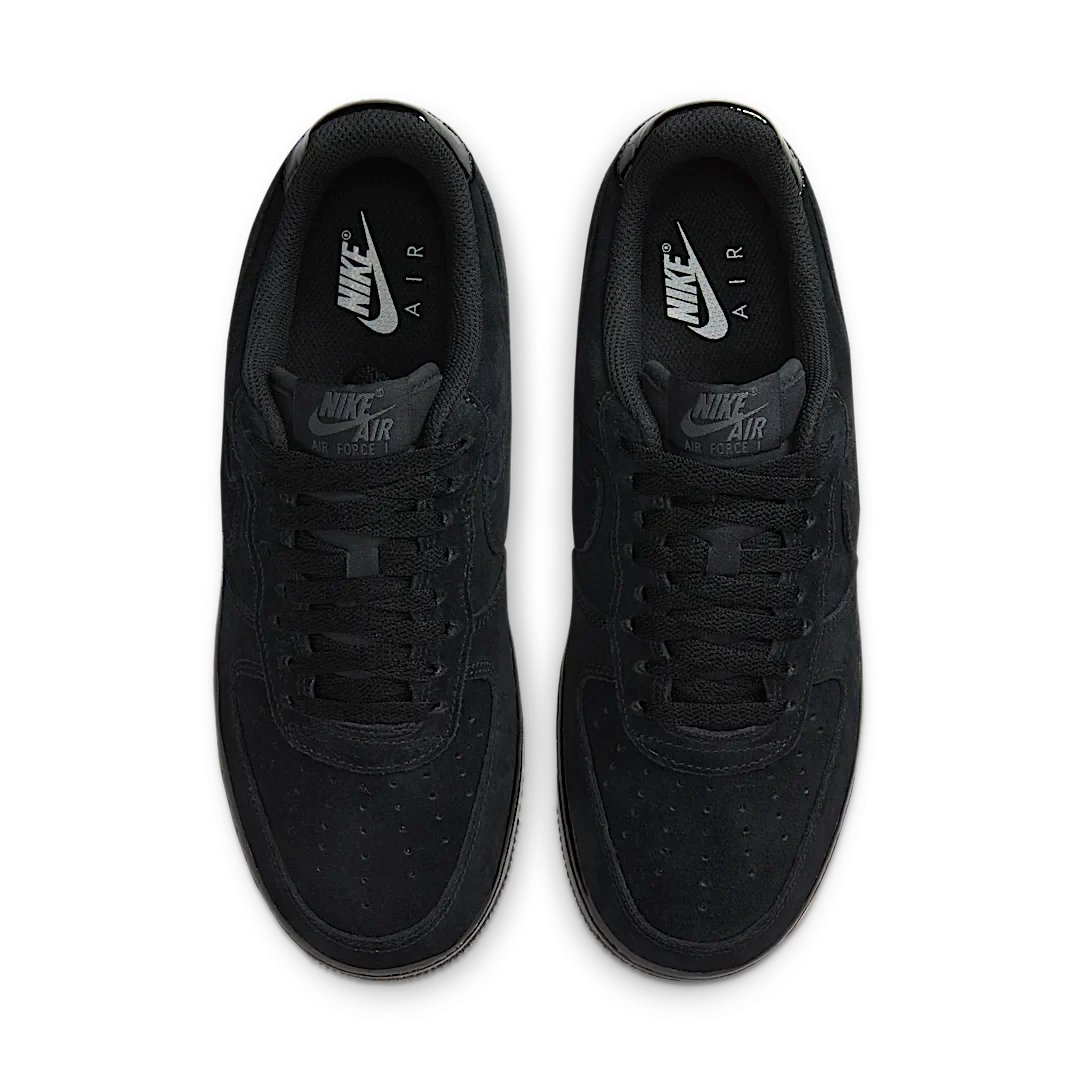 Nike Air Force 1 Low '07 Triple Black Suede - Image 3