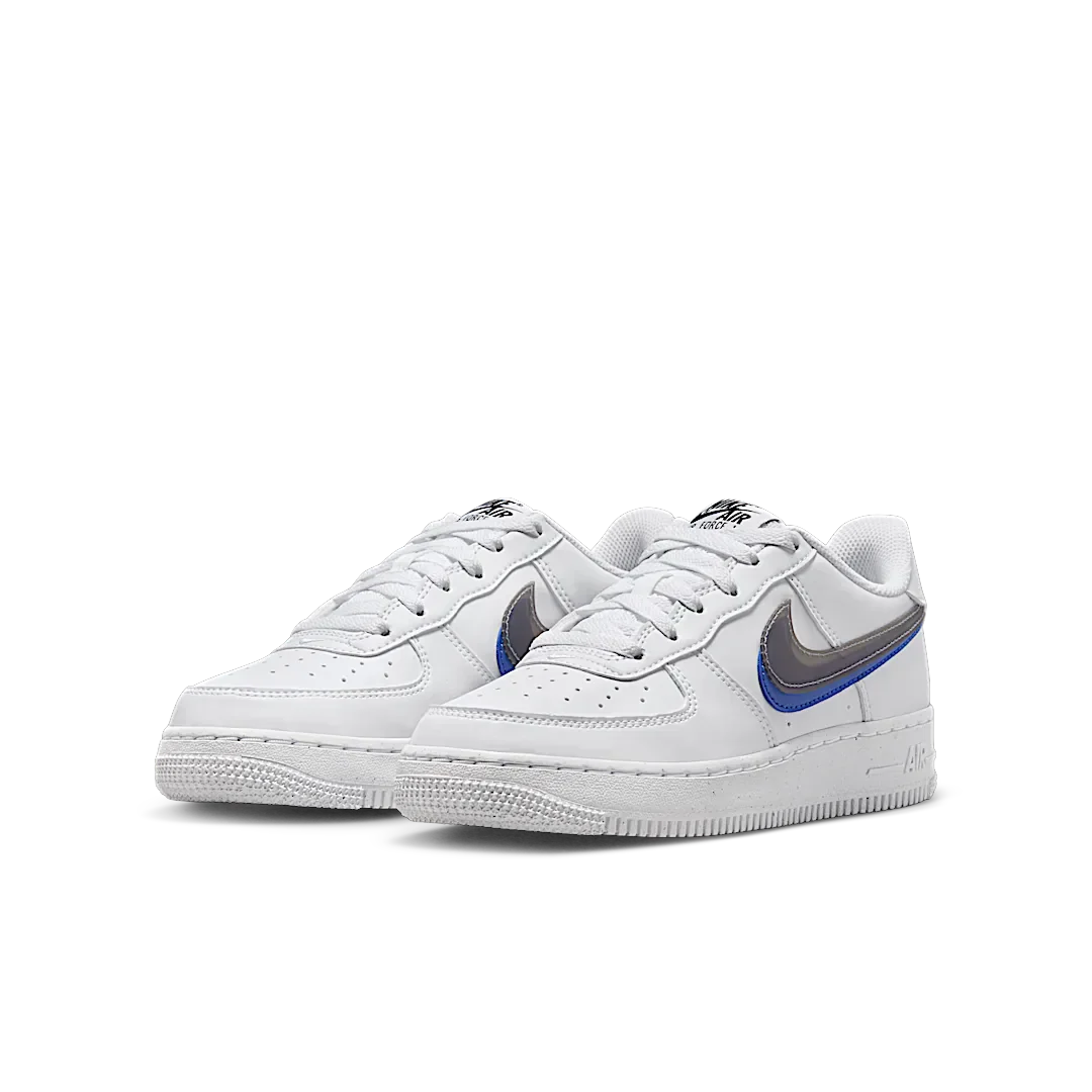 Nike Air Force 1 Low Impact Next Nature Double Swoosh White Black Blue - Image 2
