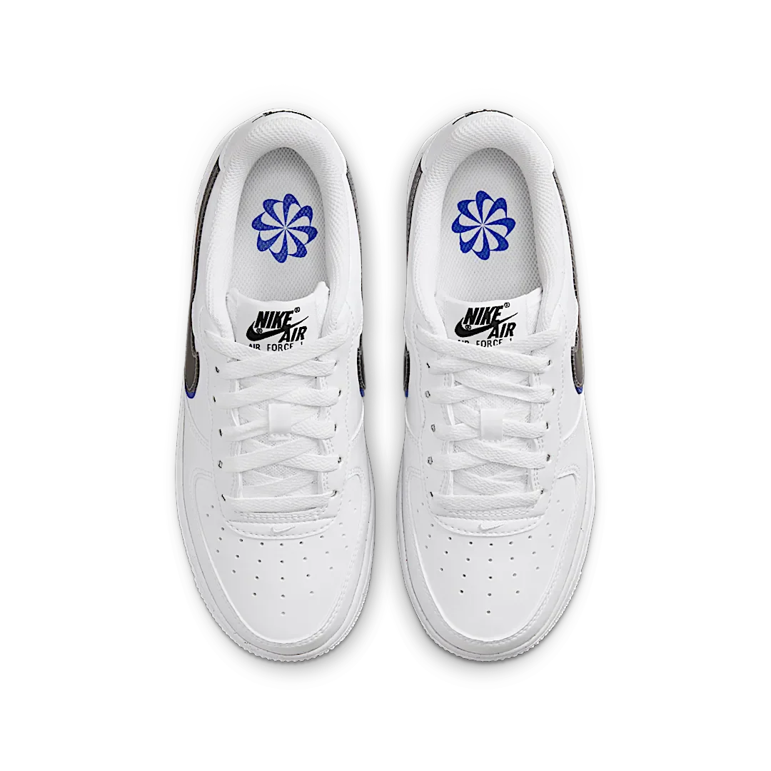Nike Air Force 1 Low Impact Next Nature Double Swoosh White Black Blue - Image 3