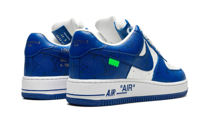 Louis Vuitton Nike Air Force 1 Low By Virgil Abloh White Royal - Image 3