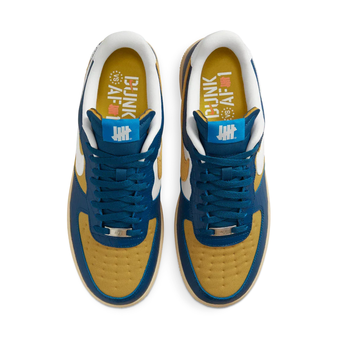 Nike Air Force 1 Low SP Undefeated 5 On It Blue Yellow Croc - Image 3