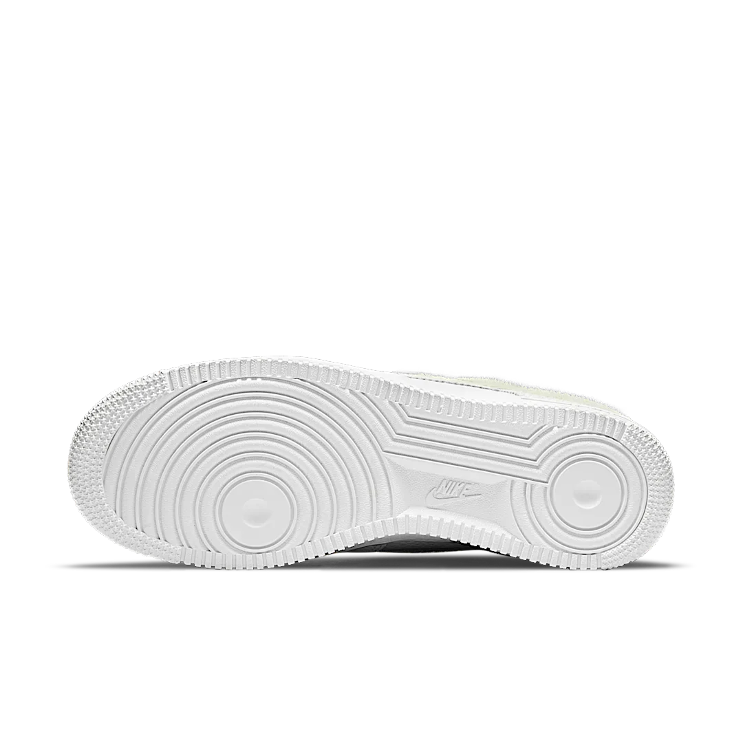 Nike Air Force 1 Low White Pony Hair Heel - Image 4