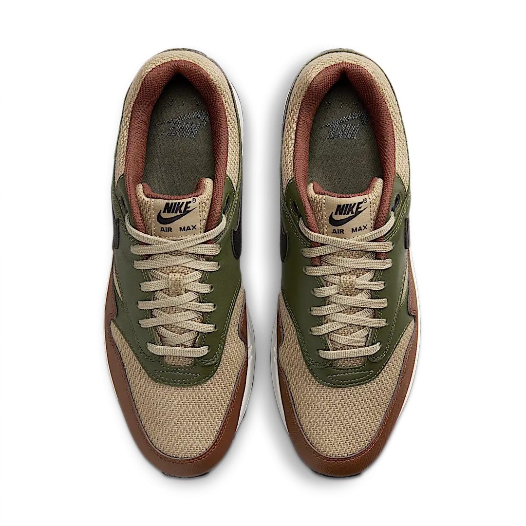 Nike Air Max 1 Essential PRM Neutral Olive Cacao Wow - Image 3