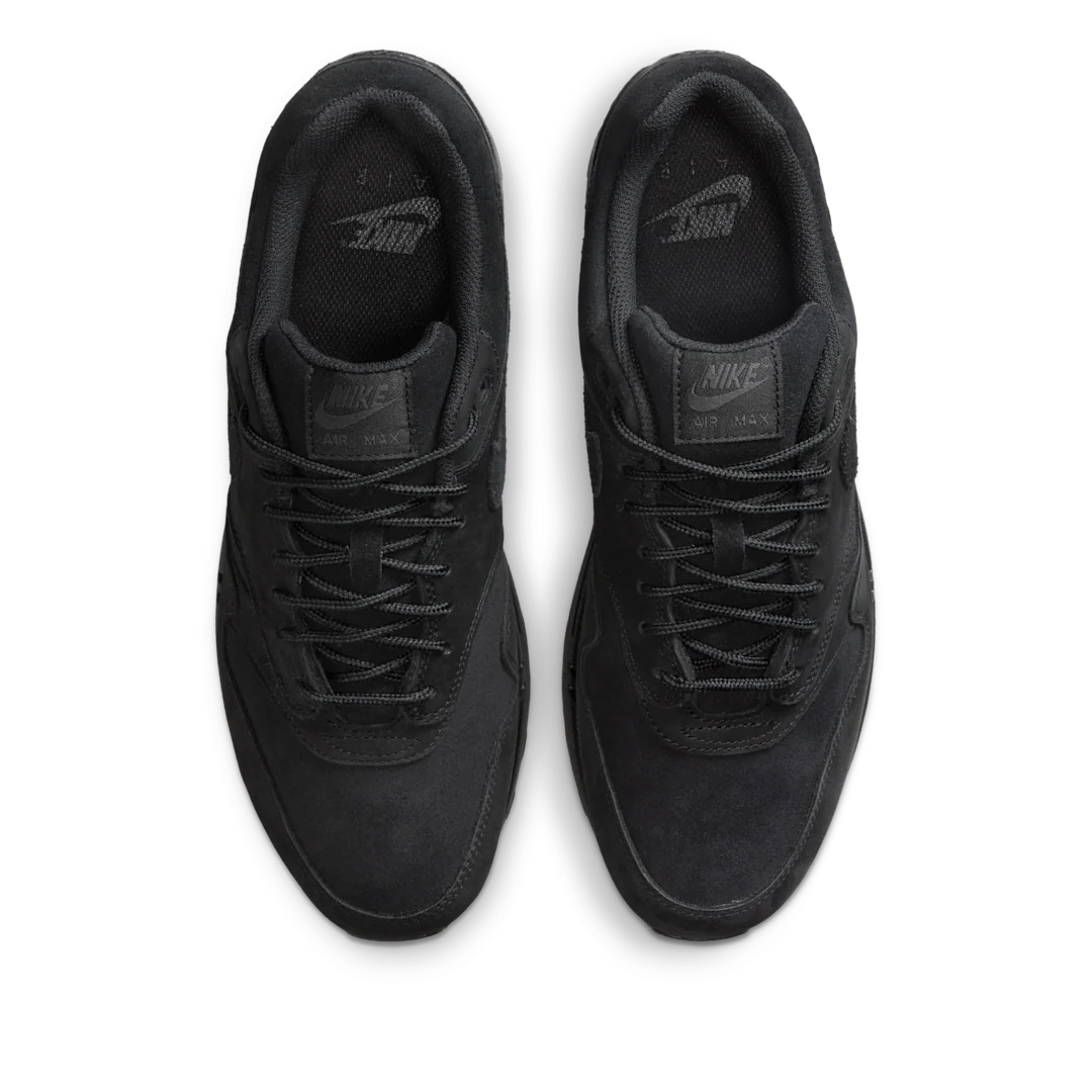 Nike Air Max 1 Premium Nubuck Black Cat - Image 3
