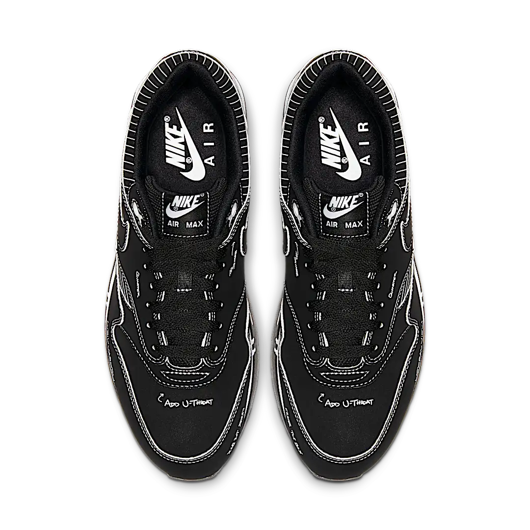 Nike Air Max 1 Tinker Sketch to Shelf Black - Image 3