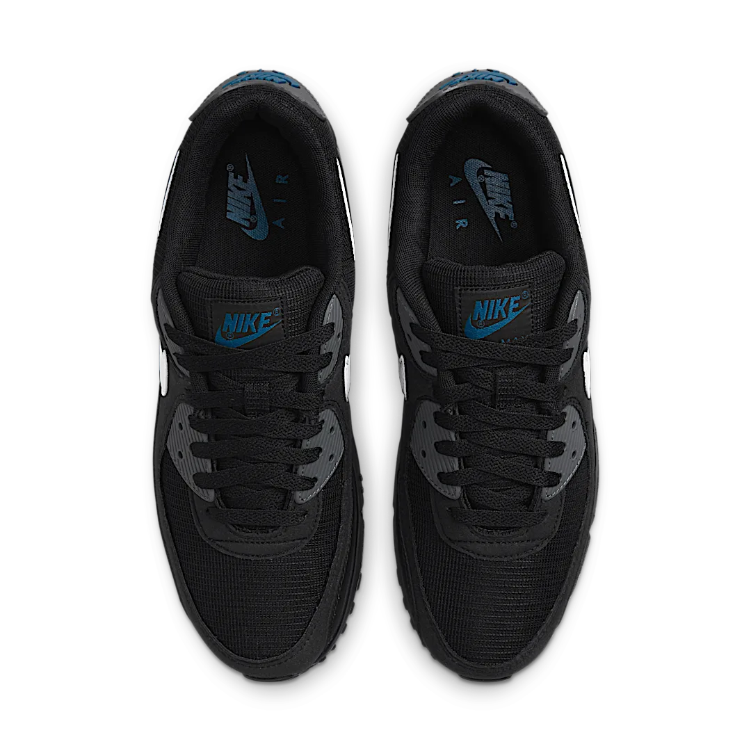 Nike Air Max 90 Black Marina Iron Grey White - Image 3