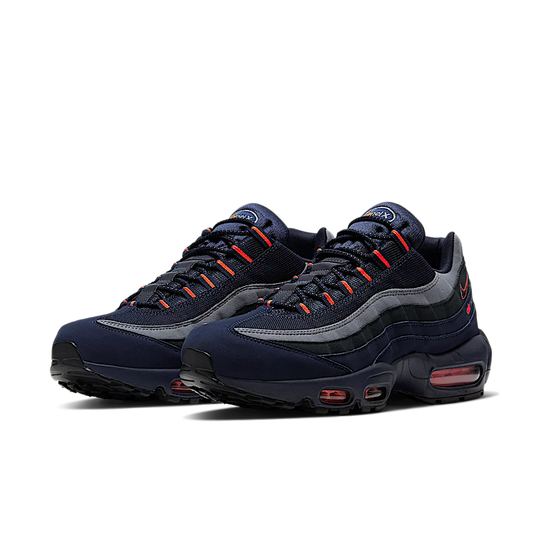 Nike Air Max 95 Logo Navy Orange - Image 2