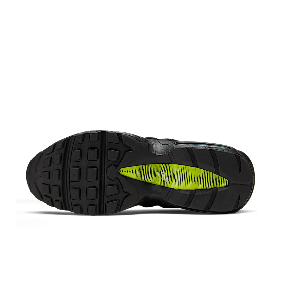 Nike Air Max 95 Retro Logo Black Grey Volt - Image 4
