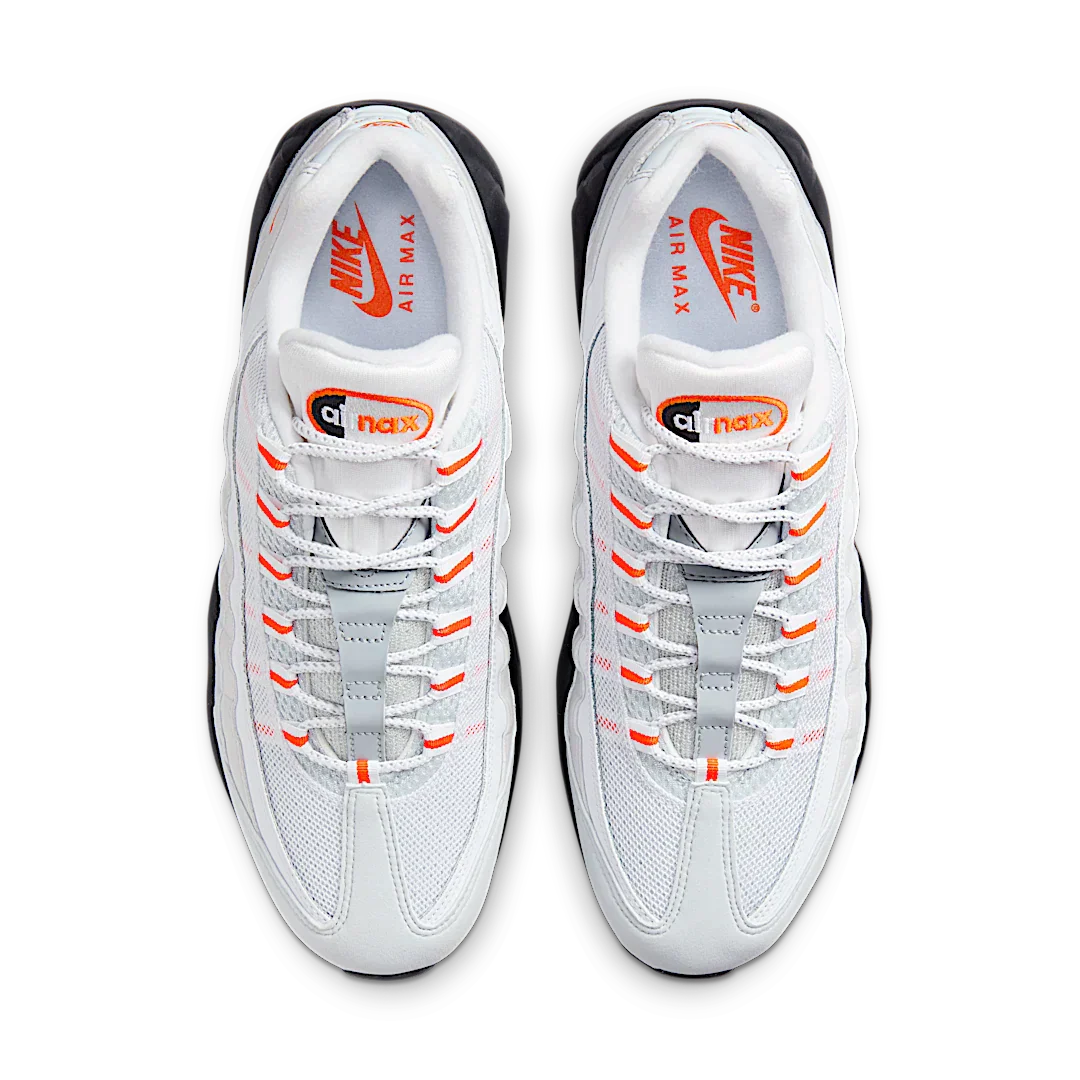 Nike Air Max 95 Wolf Grey Safety Orange Pure Platinum - Image 3