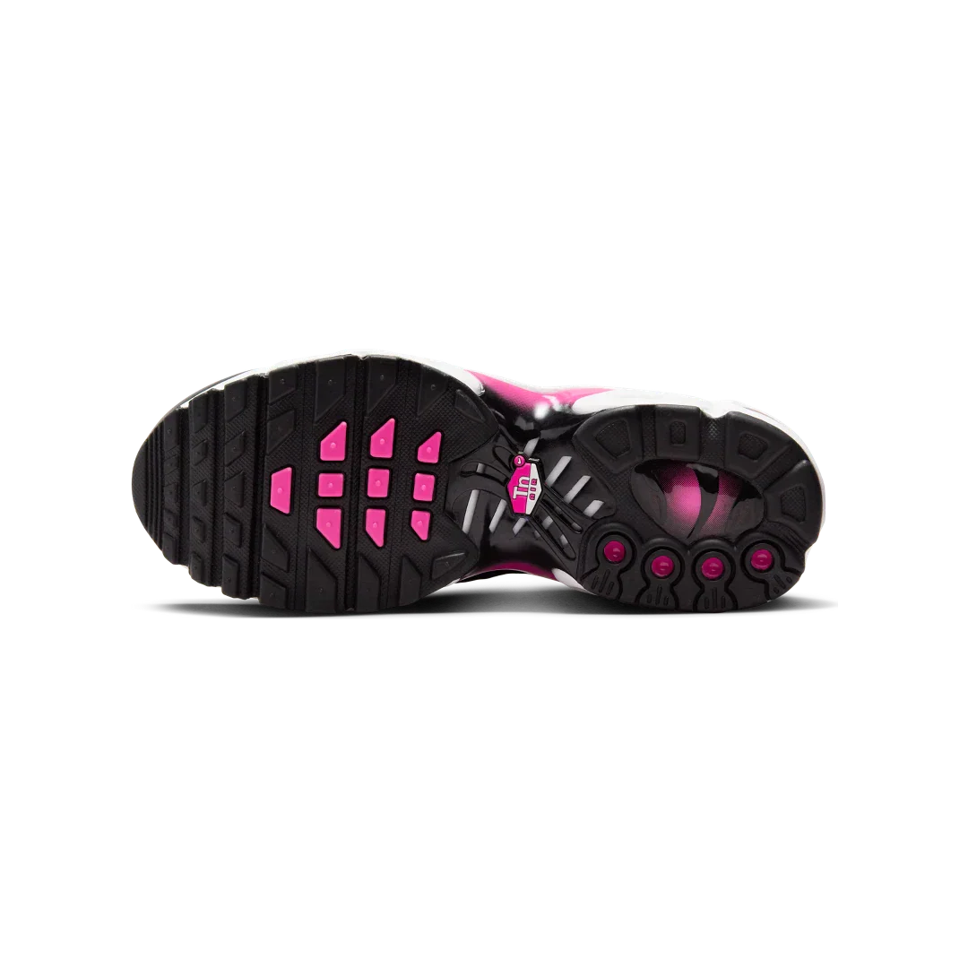 Nike Air Max Plus Black White Laser Fuchsia - Image 4