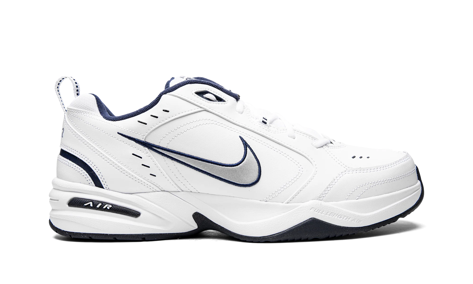 Nike Air Monarch IV White Navy - Image 6