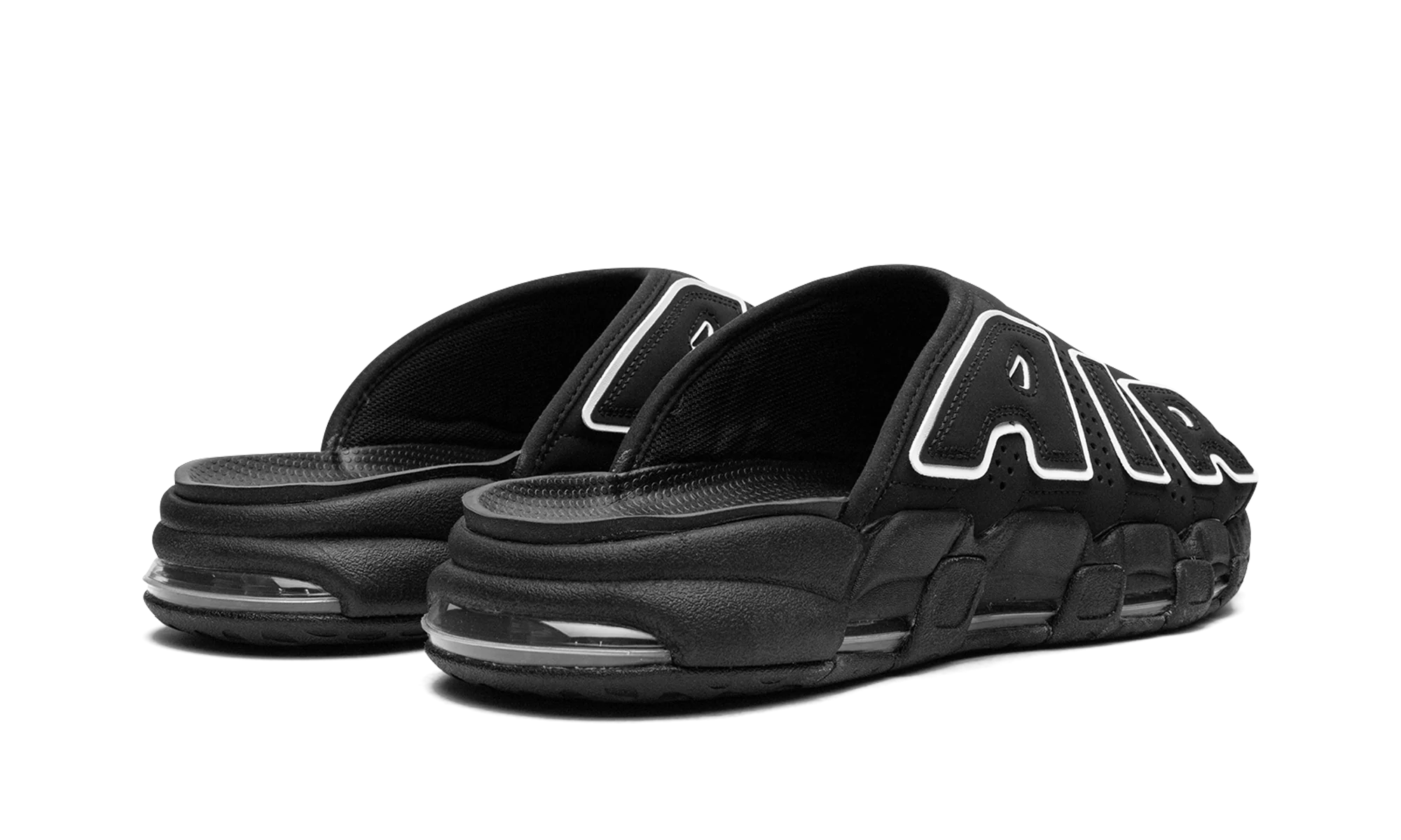 Nike Air More Uptempo Slide OG Black White - Image 3