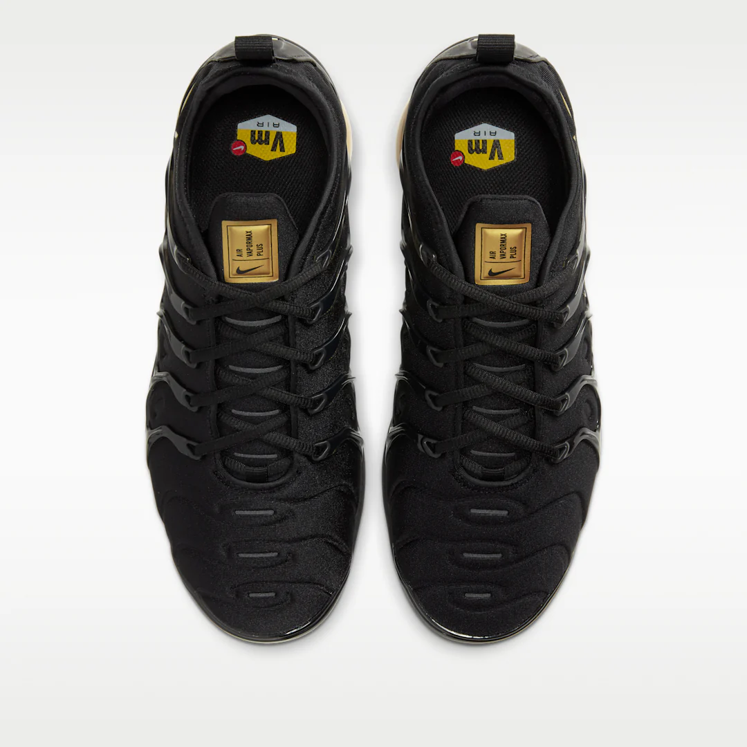 Nike Air VaporMax Plus Black Metallic Gold - Image 3