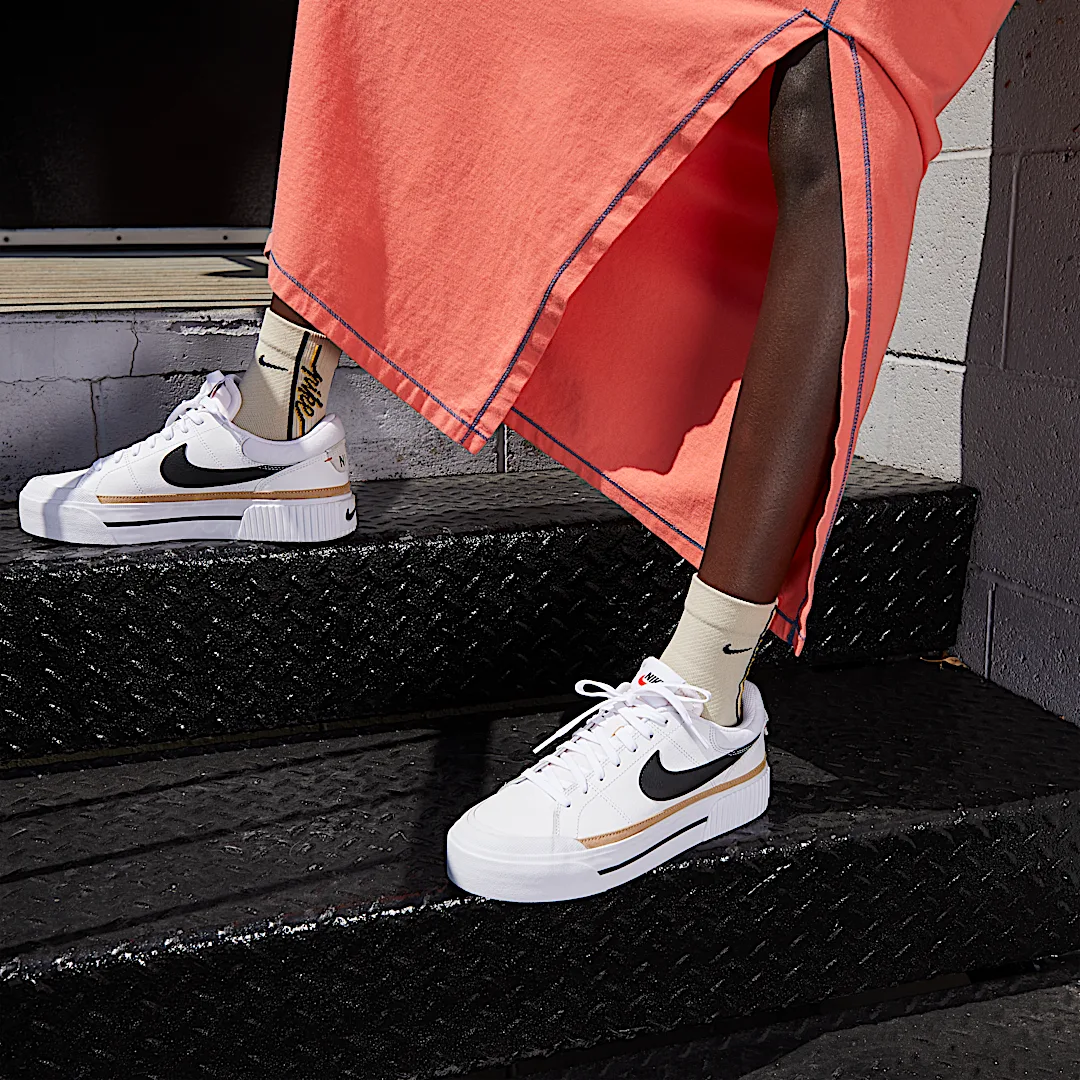 Nike Court Legacy Lift White Black - Image 4