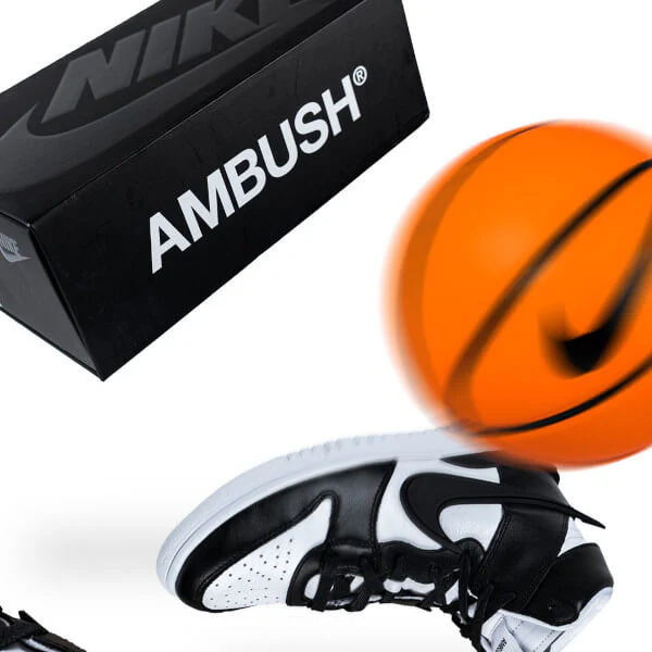 Nike Dunk High AMBUSH Black White - Image 5