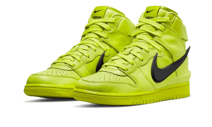 Nike Dunk High AMBUSH Flash Lime - Image 2