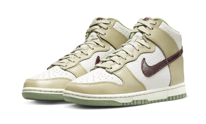 Nike Dunk High Tumbled Tan White Brown - Image 2