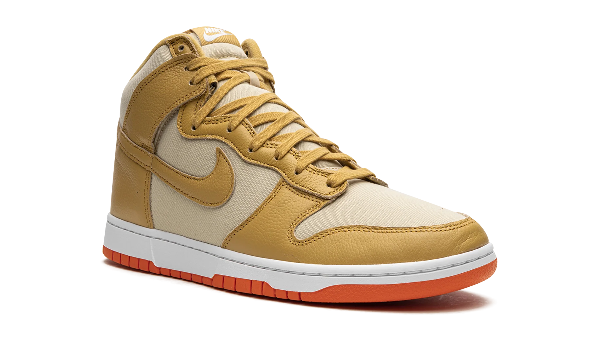 Nike Dunk High Wheat Gold Safety Orange - Image 7