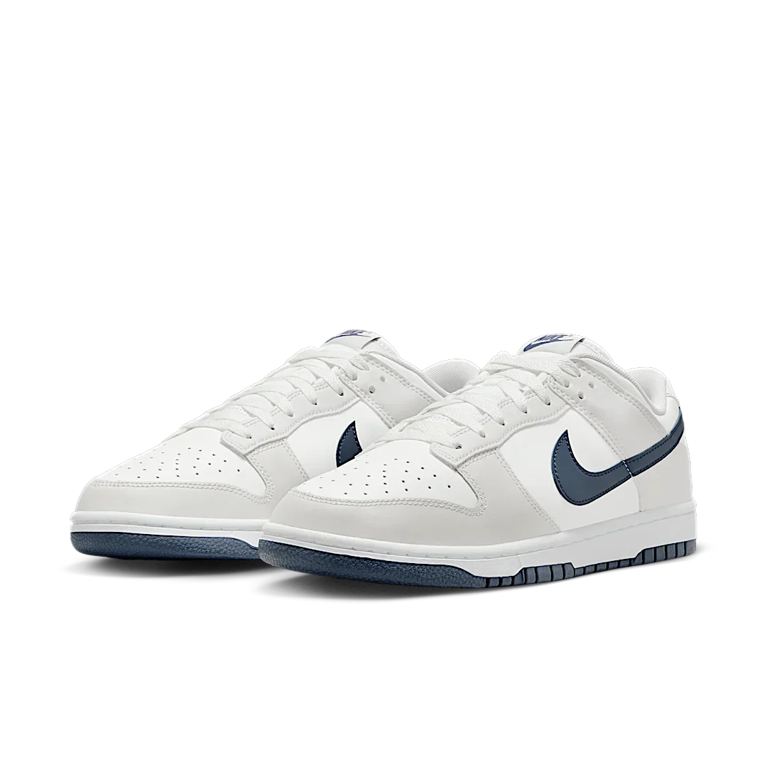 Nike Dunk Low Retro White Midnight Navy - Image 2