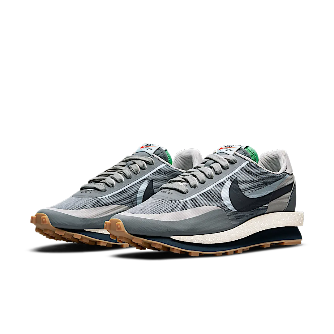 Nike LD Waffle sacai CLOT Kiss of Death 2 Cool Grey - Image 2