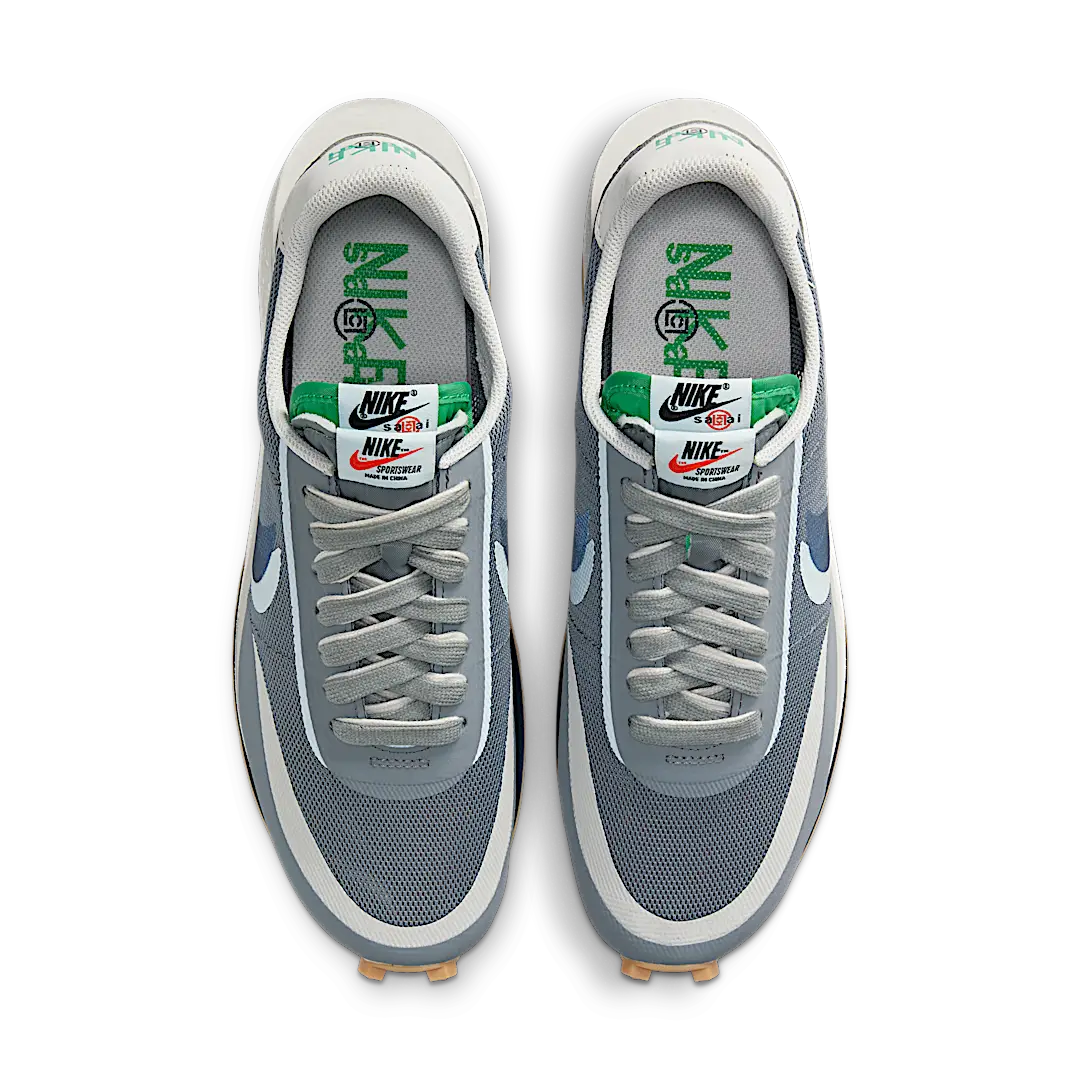 Nike LD Waffle sacai CLOT Kiss of Death 2 Cool Grey - Image 3