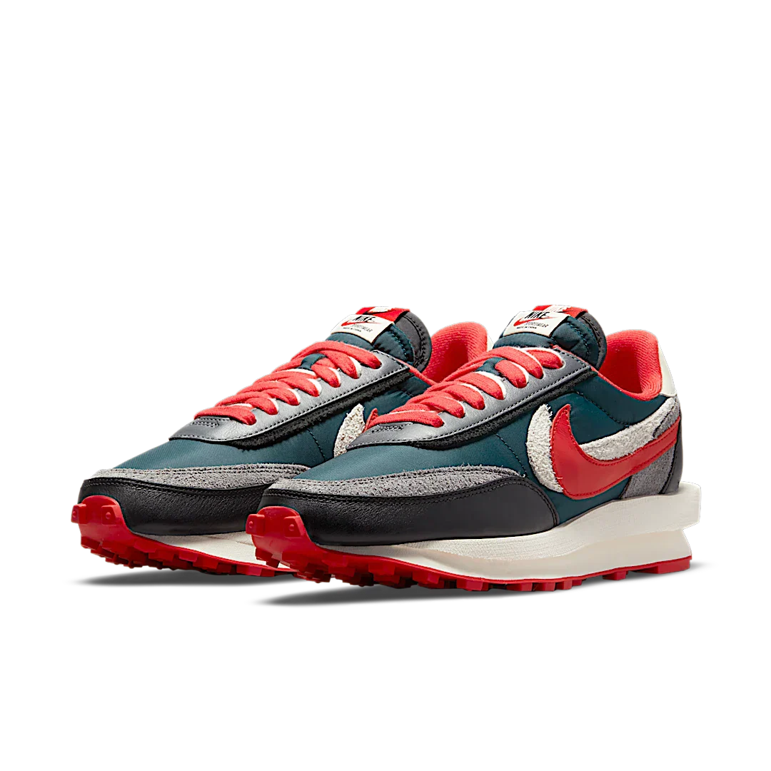 Nike LD Waffle sacai Undercover Midnight Spruce University Red - Image 2