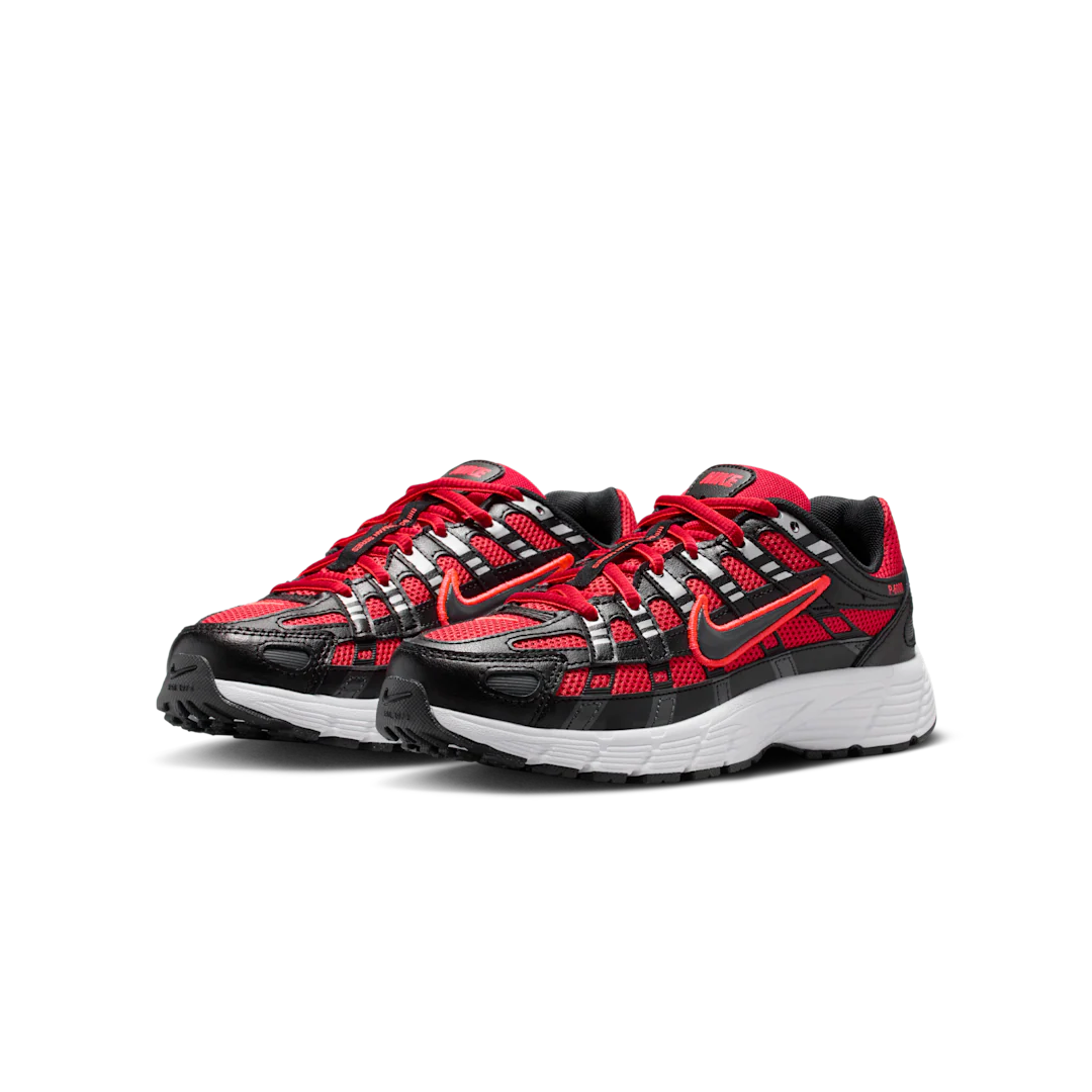 Nike P-6000 University Red Metallic Silver Dark Smoke Grey Black - Image 2