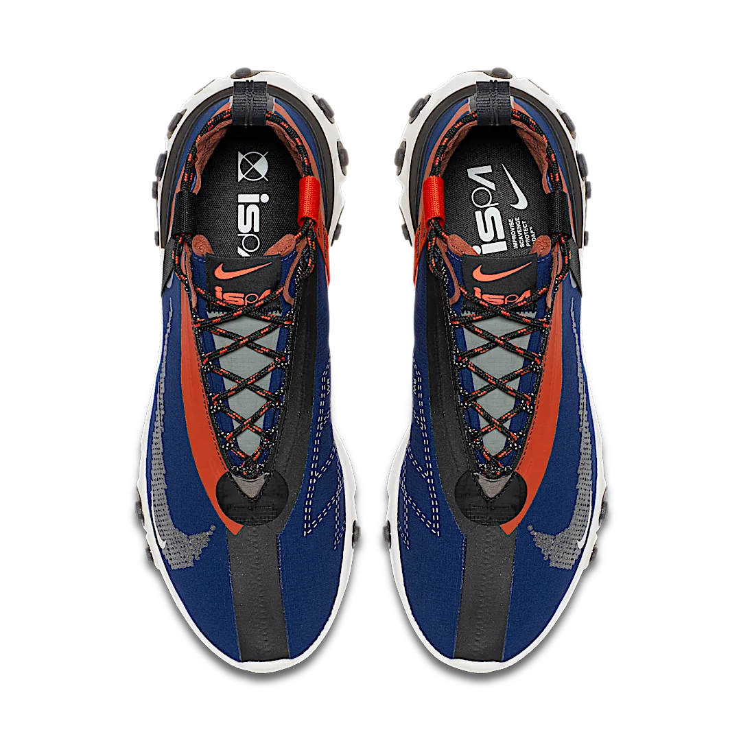 Nike React Runner Mid WR ISPA Blue Void Team Orange - Image 3