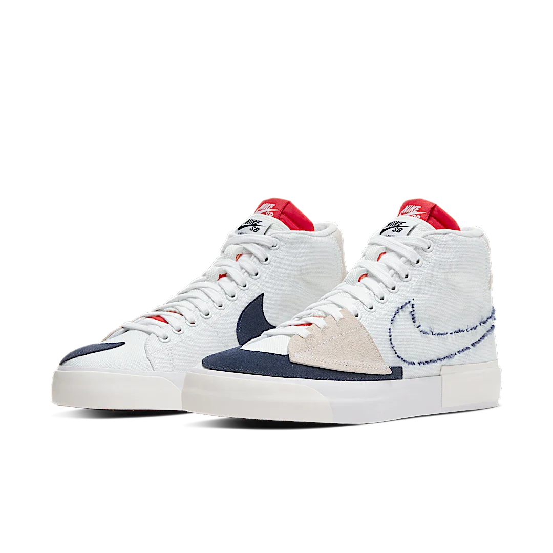 Nike SB Blazer Mid Edge Hack Pack White - Image 2
