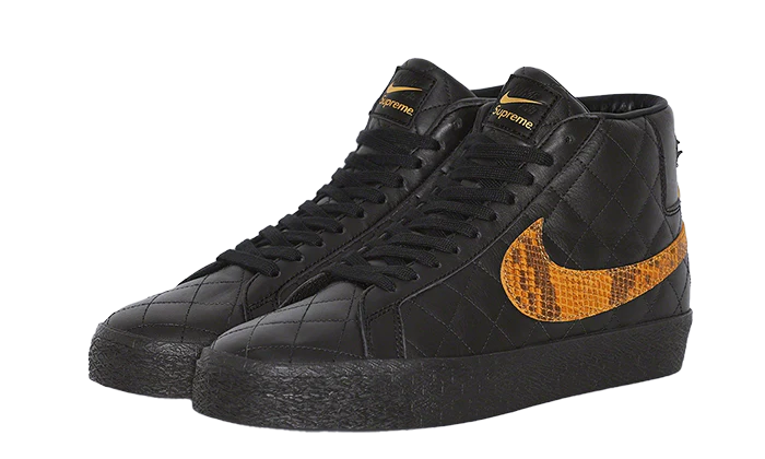 Nike SB Blazer Mid QS Supreme Black - Image 2