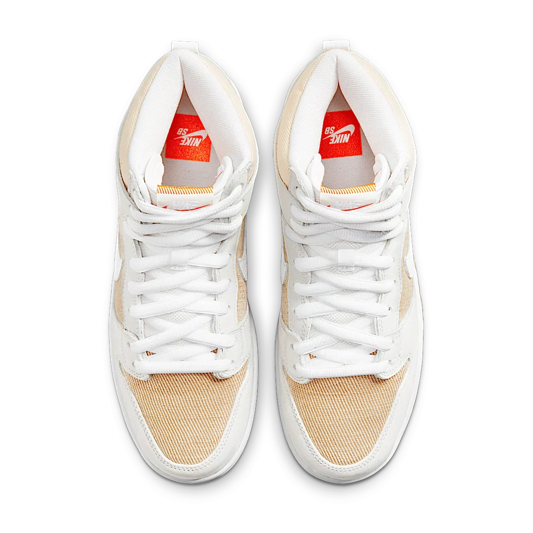 Nike SB Dunk High Pro ISO Orange Label Unbleached Natural - Image 3