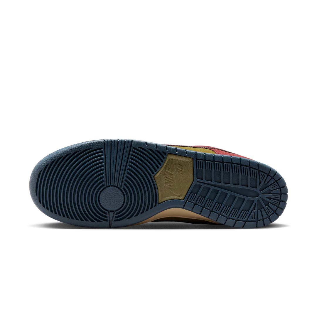 Nike SB Dunk Low Dark Team Red Olive Flak - Image 4